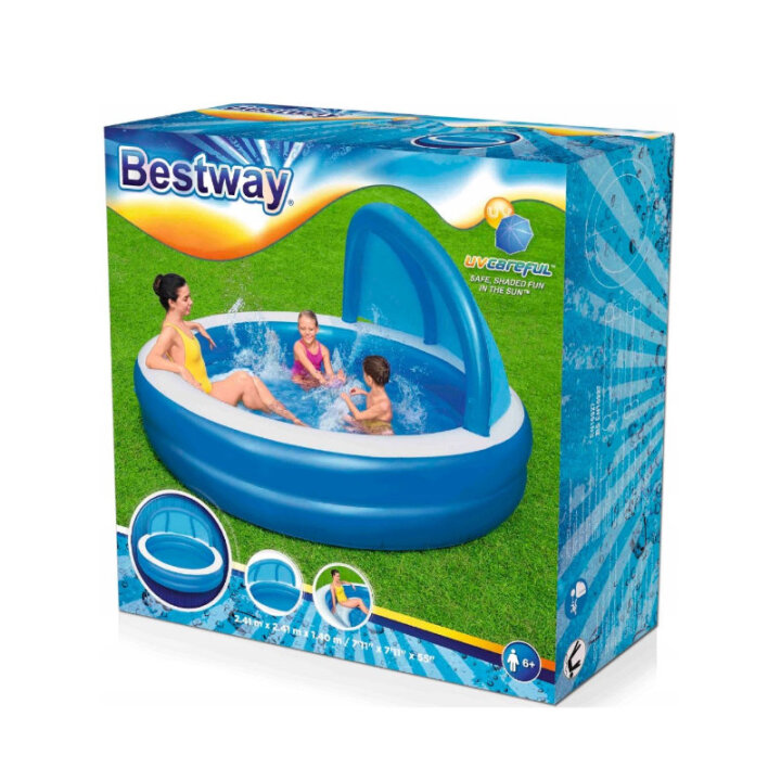 BESTWAY BAZEN S KROVIĆEM PROTIV SUNCA I KLUPICOM SUMMER DAYS 241 x 140 cm