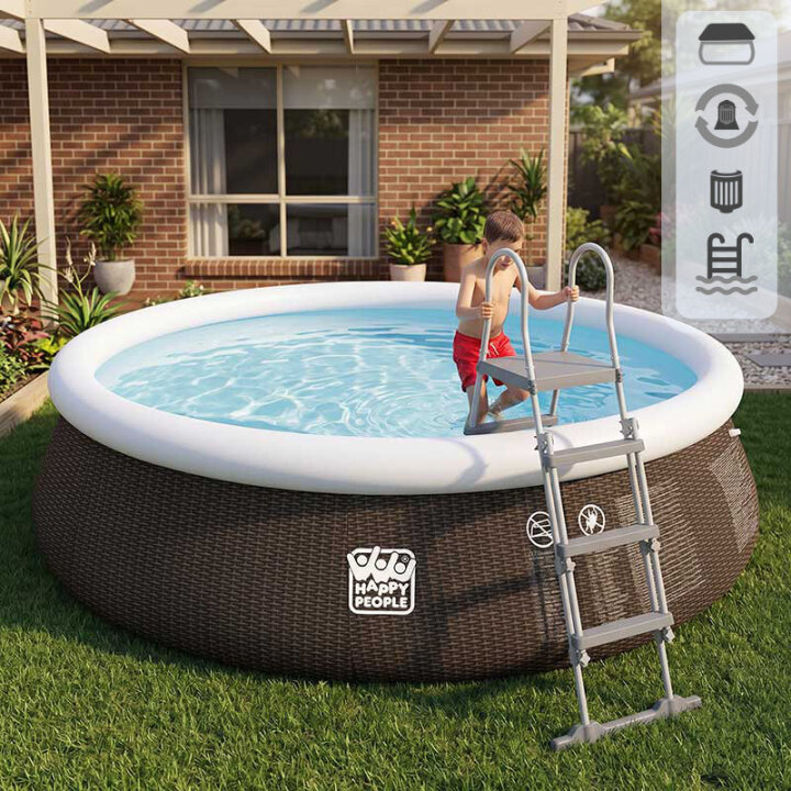 BAZEN QUICK UP HAPPY PEOPLE 450 x 106 cm (LJESTVE, FILTER, PUMPA, CERADA)