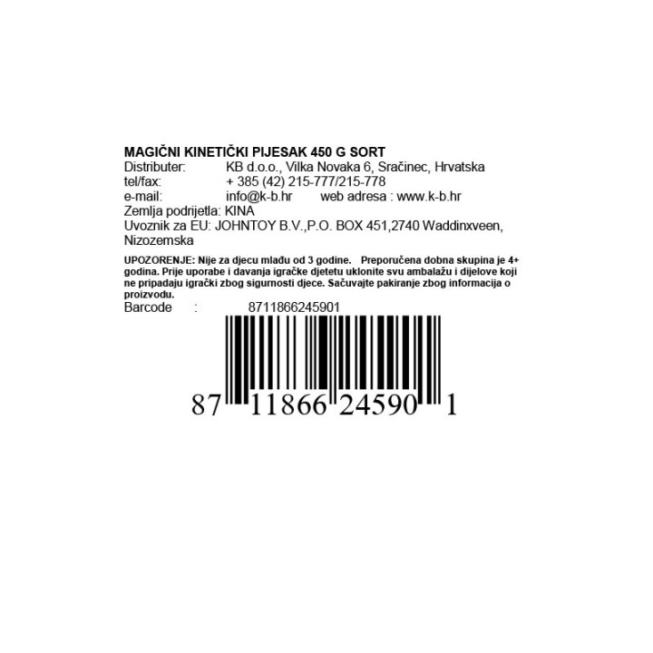 MAGIČNI KINETIČKI PIJESAK 450 G SORT