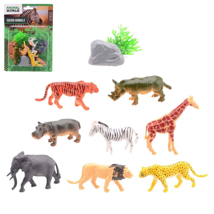 DIVLJE ŽIVOTINJE SET 10/1 NA DISPLEJU 19x14x3 CM - ANIMAL WORLD