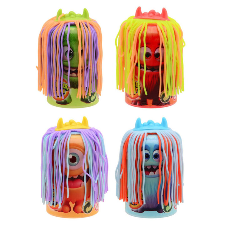 LJIGAVAC MONSTER PUTTY LUDA KOSA - U POSUDICAMA - SORT 11x7x7 CM