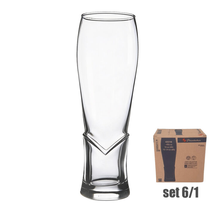 ČAŠE CRAFT ZA PIVO STAKLENE 6/1 455 mL