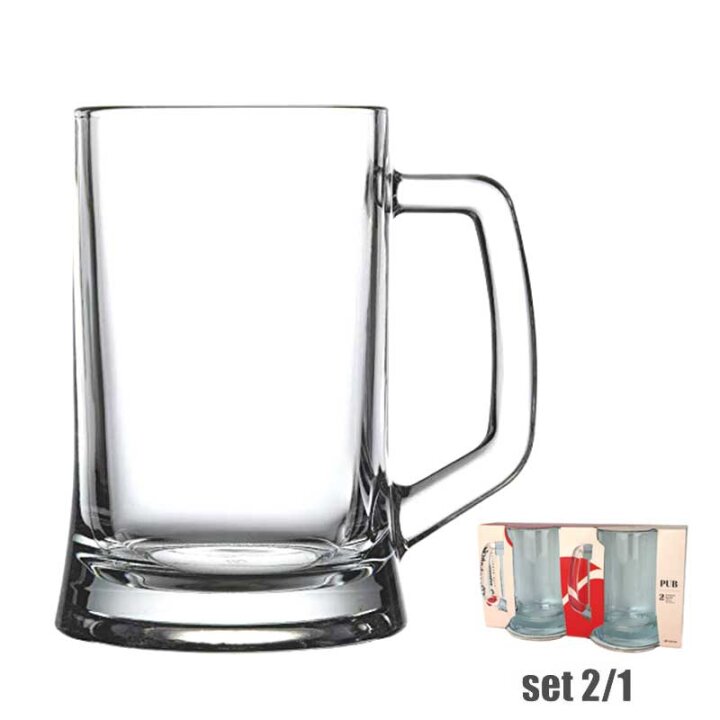 KRIGLE ZA PIVO STAKLENE PUB SET 2/1 660 mL
