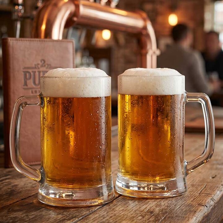 KRIGLE ZA PIVO STAKLENE PUB SET 2/1 660 mL