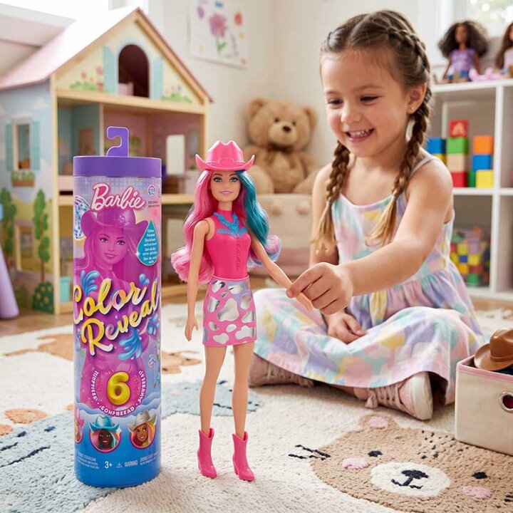 BARBIE COLOR REVEAL LUTKA S PRIBOROM - MATTEL 32 CM