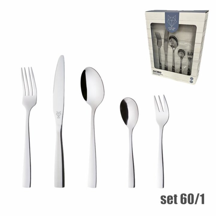 PRIBOR ZA JELO 60 DIJELNI INOX 18/0 -  AVERIO