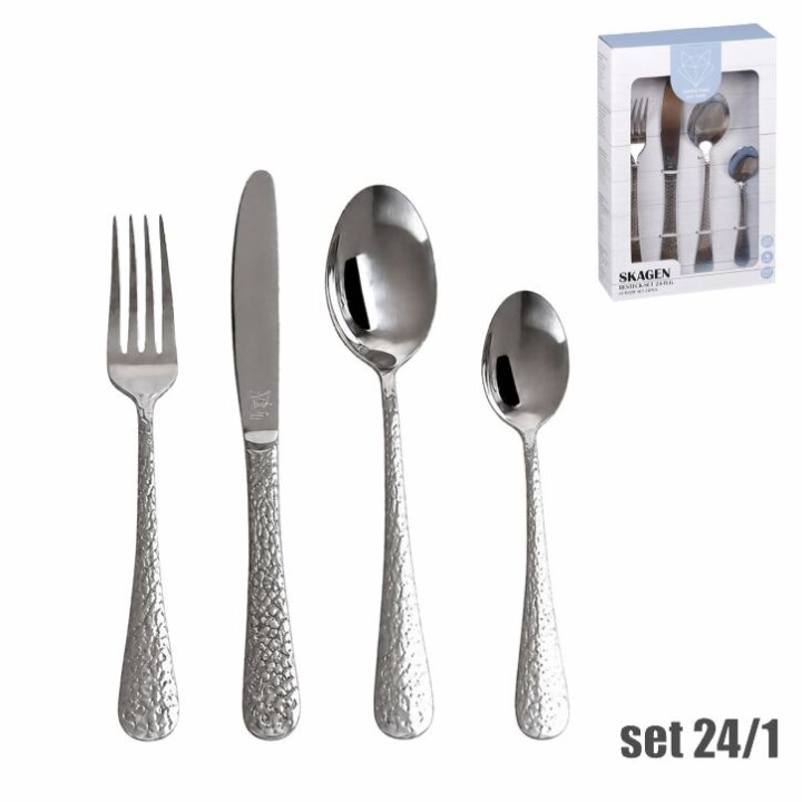 PRIBOR ZA JELO 24 DIJELNI INOX 18/0 -  SKAGEN