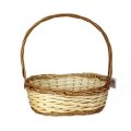 KOŠARA PLETENA NATUR-SMEĐA S DRŠKOM 40x33x14/44 cm