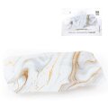 STAKLENI DEKORATIVNI TANJUR ČETVRTASTI S VALOVITIM RUBOM LUXE MARBLE 35,5 cm