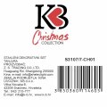 BOŽIĆNI STAKLENI DEKORATIVNI 7 DIJELNI SET TANJURA ZA KOLAČE CHRISTMAS TREASURE 30 / 17,5 cm