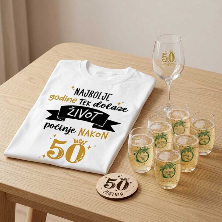 POKLON SET ZA 50. ROĐENDAN BASIC