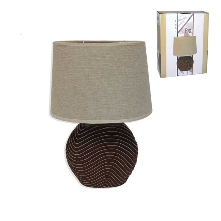 LAMPICA NOĆNA KERAMIČKA 38 cm  SMEĐA