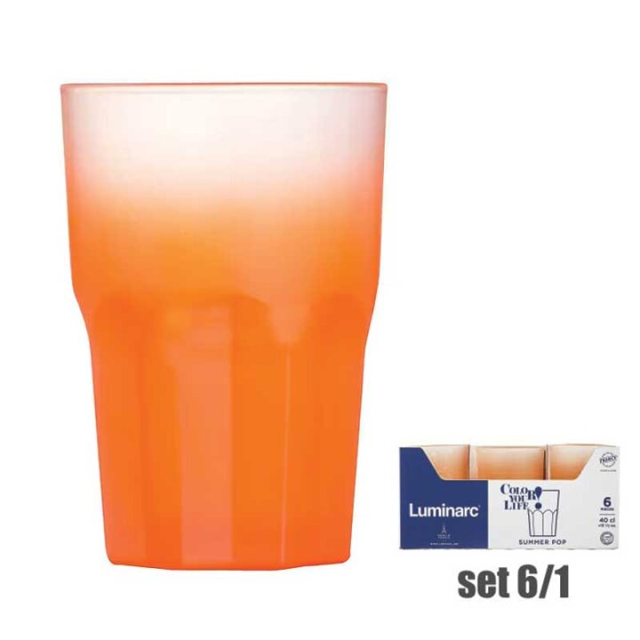 ČAŠE SUMMER POP MANDARINE 6/1 400 mL