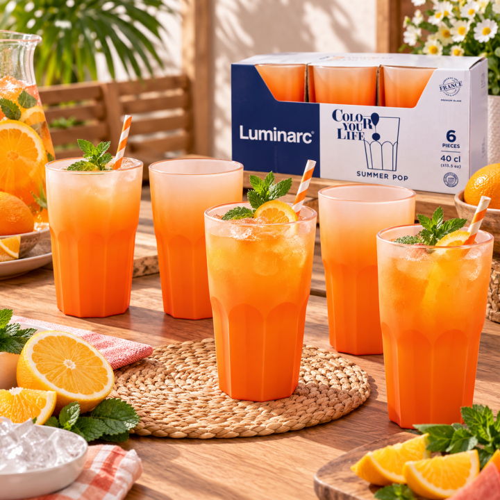 ČAŠE SUMMER POP MANDARINE 6/1 400 mL