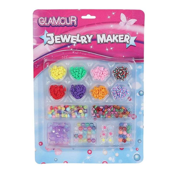 PERLICE ZA IZRADU NAKITA GLAMOUR NA BLISTERU - SORT