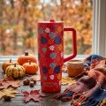 PUTNA TERMOS ŠALICA INOX DEKORIRANA ALOHA 900 mL SA SLAMKOM - WE CARE