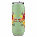 PUTNA TERMOS ŠALICA INOX DEKORIRANA GREEN FLORAL 500 mL SA SLAMKOM - WE CARE