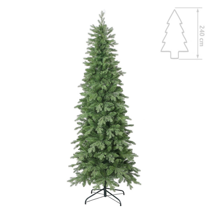 BOŽIĆNO DRVCE SLIM ROYAL S METALNIM STALKOM 240 cm
