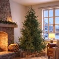 BOŽIĆNO DRVCE EVERGREEN LUXE FULL 3D S METALNIM STALKOM 210 CM
