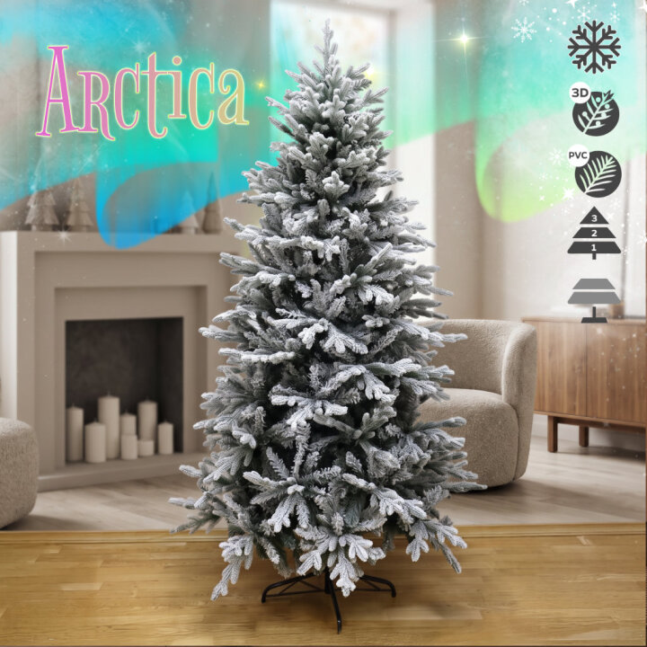 BOŽIĆNO DRVCE ARCTICA S METALNIM STALKOM 180 cm