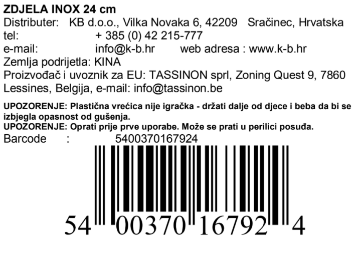ZDJELA INOX 24 cm