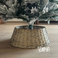 SKLOPIVA KOŠARA ISPOD BOŽIĆNOG DRVCA 3 DIJELA ISPRANO SIVA 43/60 cm  x 23 cm