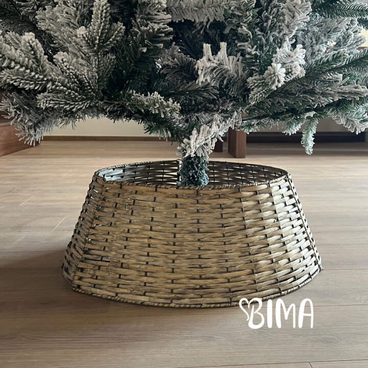 SKLOPIVA KOŠARA ISPOD BOŽIĆNOG DRVCA 3 DIJELA ISPRANO SIVA 43/60 cm  x 23 cm