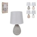 LAMPICA NOĆNA KERAMIČKA 31cm  KREM / SIVA / BIJELA/