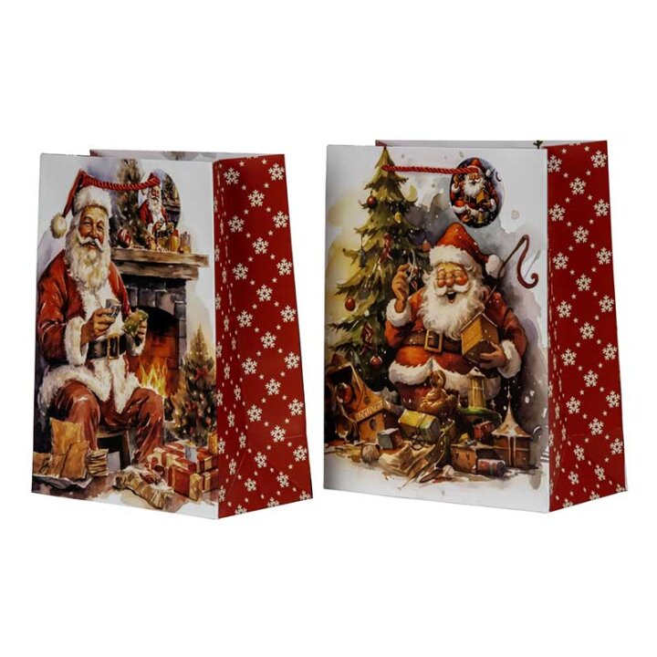 POKLON VREĆICA BOŽIĆNI MOTIV 32x26x12 cm