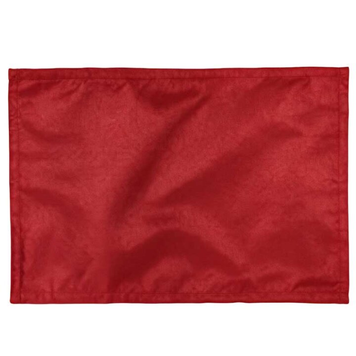 PODMETAČ ZA TANJUR PLATNENI CRVENI 30x45 cm