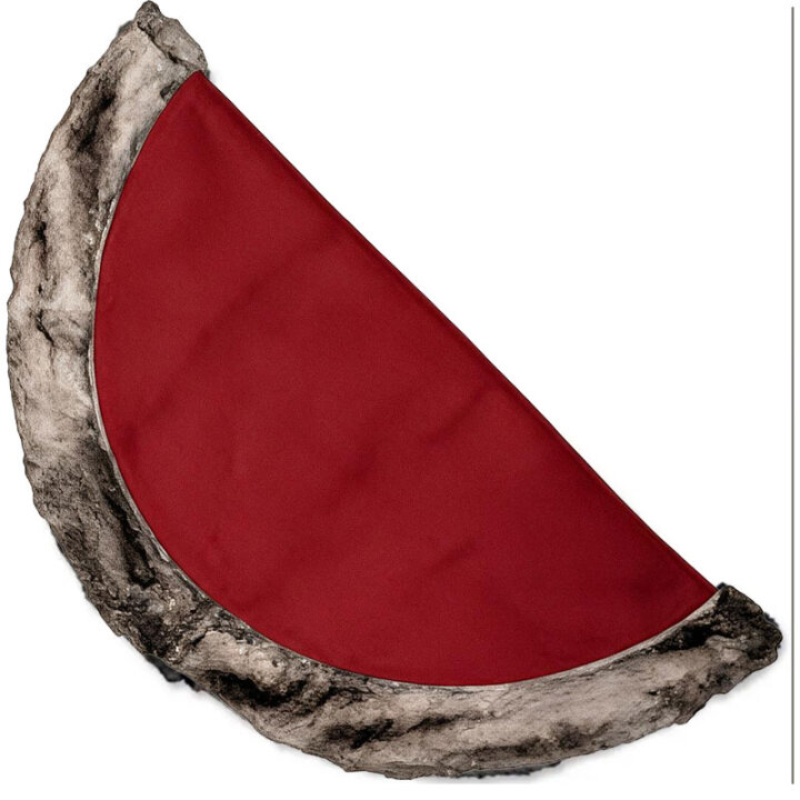 PODLOGA ISPOD BORA CRVENO SMEĐA OKRUGLA 90 cm