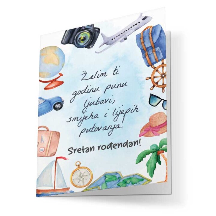 ČESTITKA ROĐENDANSKA - SRETAN ROĐENDAN - PUTOVANJE