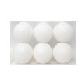 KUGLE ZA BOR 6/1 GLITER BIJELE U  KUTIJI PVC 10 cm