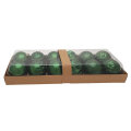 KUGLE ZA BOR 8 cm 12/1 ZELENE U KUTIJI PVC