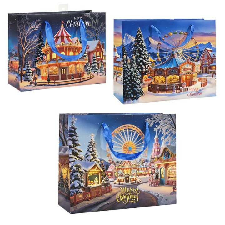 POKLON VREĆICA BOŽIĆNI MOTIV SORT 31x11x25,5 cm
