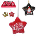 KUGLICA METALNA ZVIJEZDA BOŽIĆN IMOTIV, SORT 10 cm