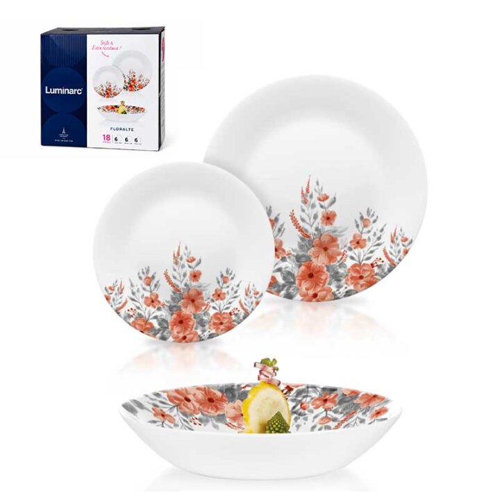 SERVIS ZA JELO FLORALTE 18 DIJELNI -  LUMINARC