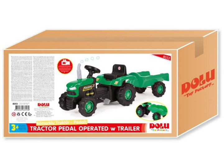 TRAKTOR NA PEDALE S PRIKOLICOM ZELENI