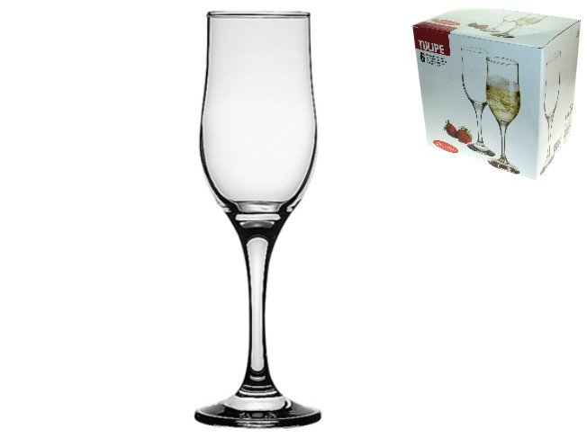 ČAŠE ZA ŠAMPANJAC TULIPE 6/1 200 ML