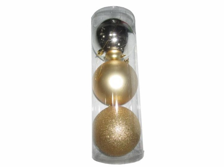 ZLATNE KUGLICE ZA BOR 10 CM 3/1 PVC