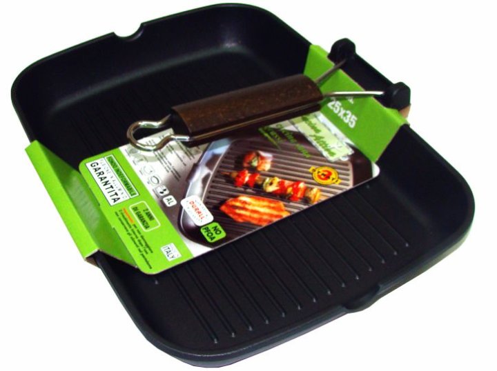 GRILL TAVA 35 X 25 CM SA SKLOPIVOM RUČKOM