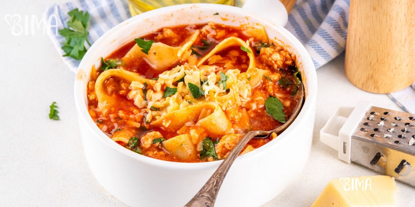 Lasagna soup